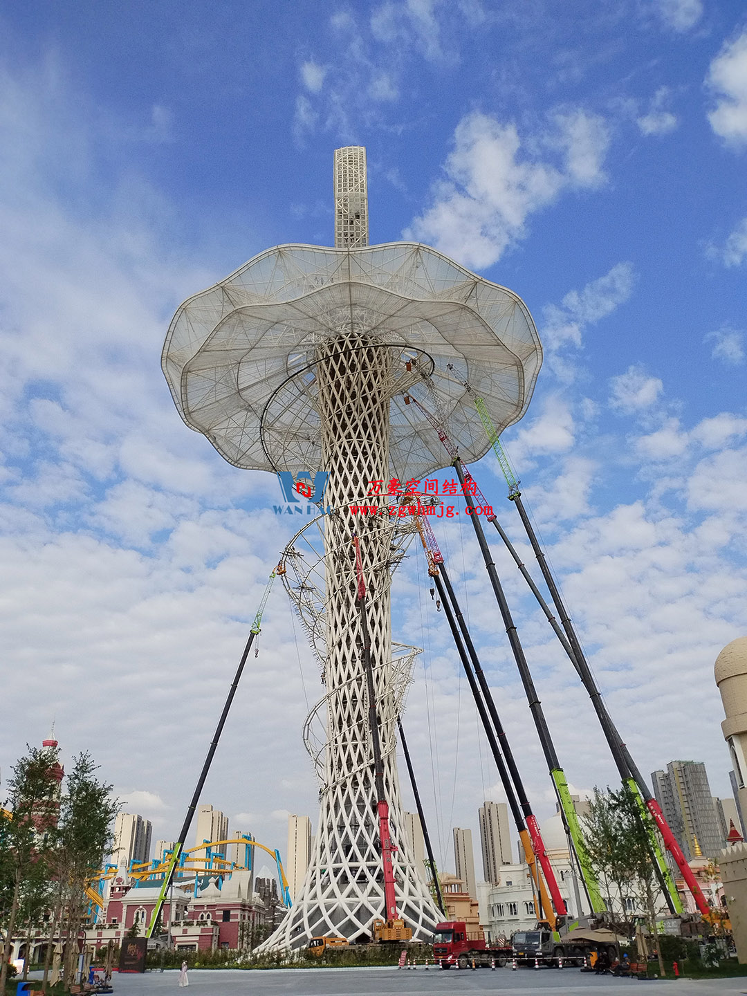 ETFE膜結構地標塔—以愛之名，點亮絲路歡樂世界