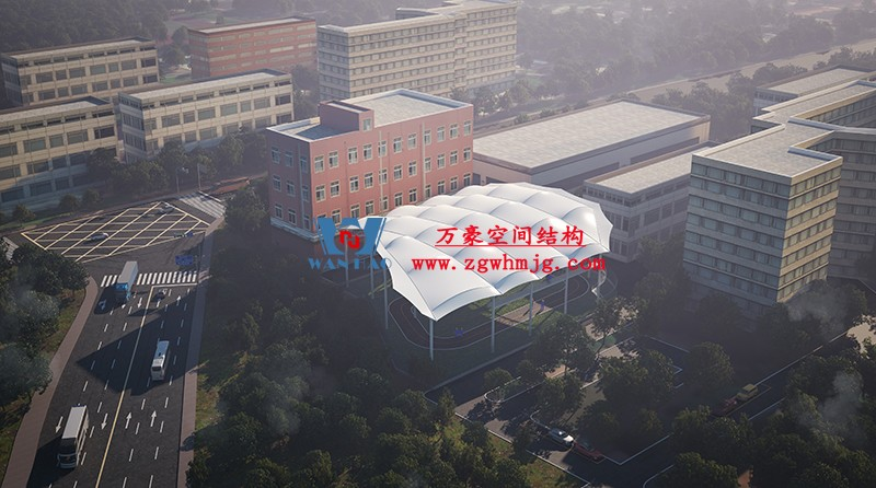 國(guó)網(wǎng)江西省電力有限公司培訓(xùn)中心實(shí)訓(xùn)基地改造PTFE膜結(jié)構(gòu)