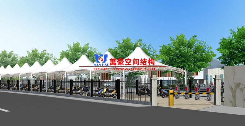 膜結構車棚